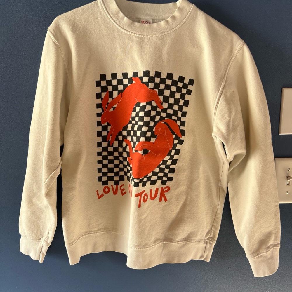 Graphic Cream Sweater